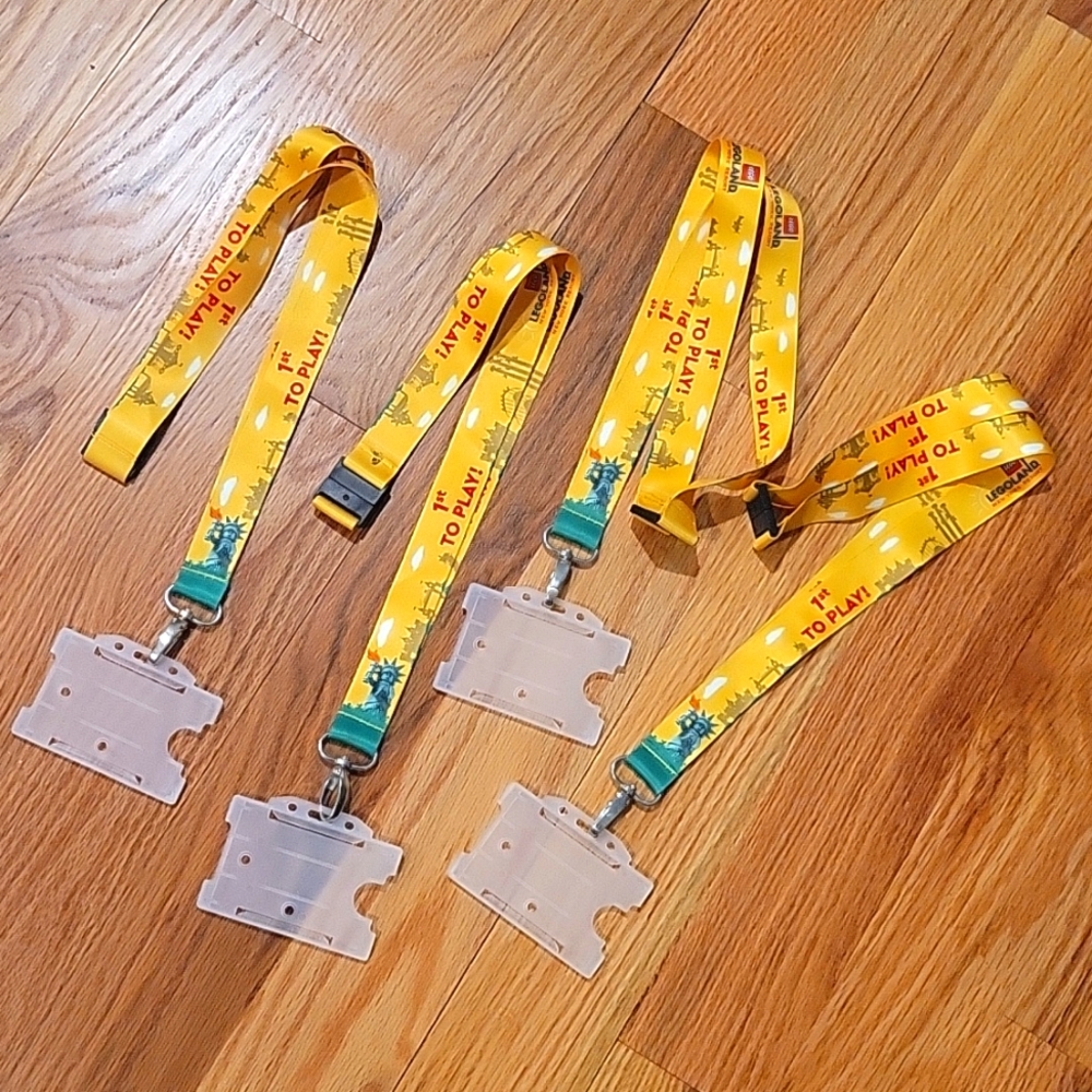 Lego Legoland New York commemorative lanyards Grand Opening 1st To Play